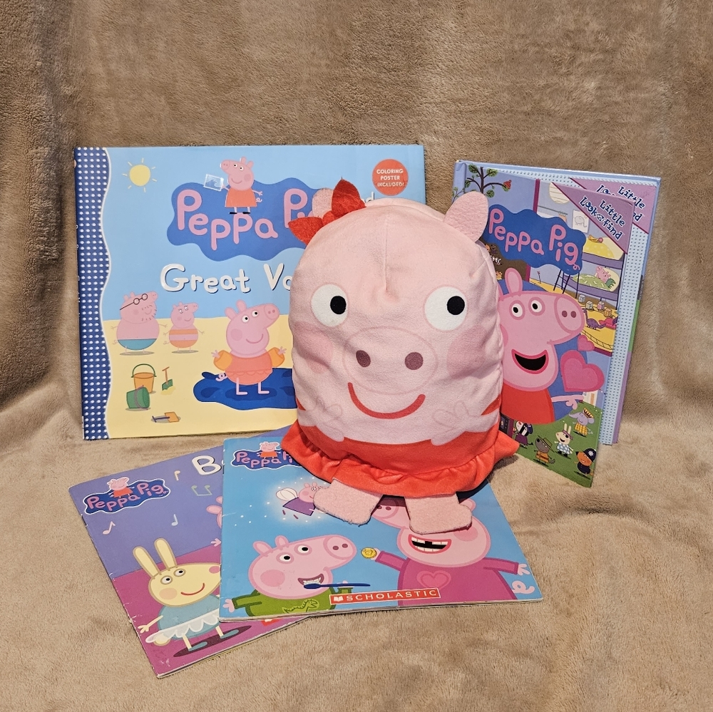 Peppa Pig Pod Pals Plush & Book Bundle